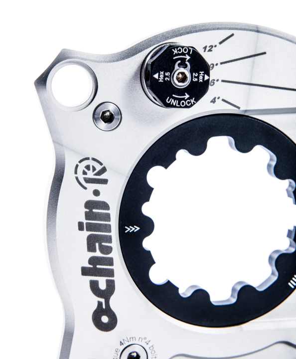 The Ochain spider for the crank also combats pedal kickback.