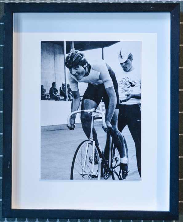 Roman als junger Rennrad-Sportler.