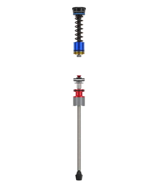 The Isolator RC damping sits directly in the stanchion and fork tube, not in a sealed-off cartridge such as Charger 3. Isolator RC cannot be retrofitted to older Rockshox models.