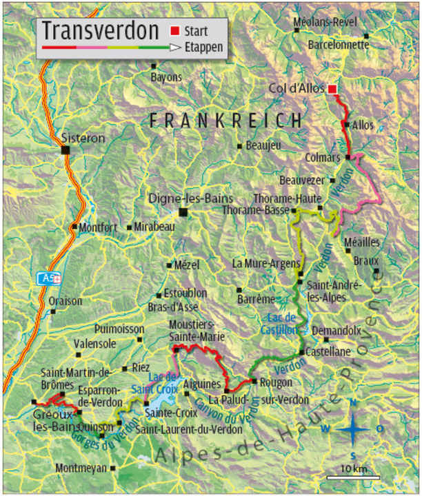   France: Mountain bike tour "La Trans Verdon"