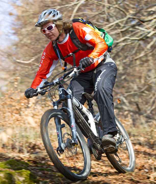   The Scott Genius LT 20 in the endurance test, rider Hans Vogelsamer