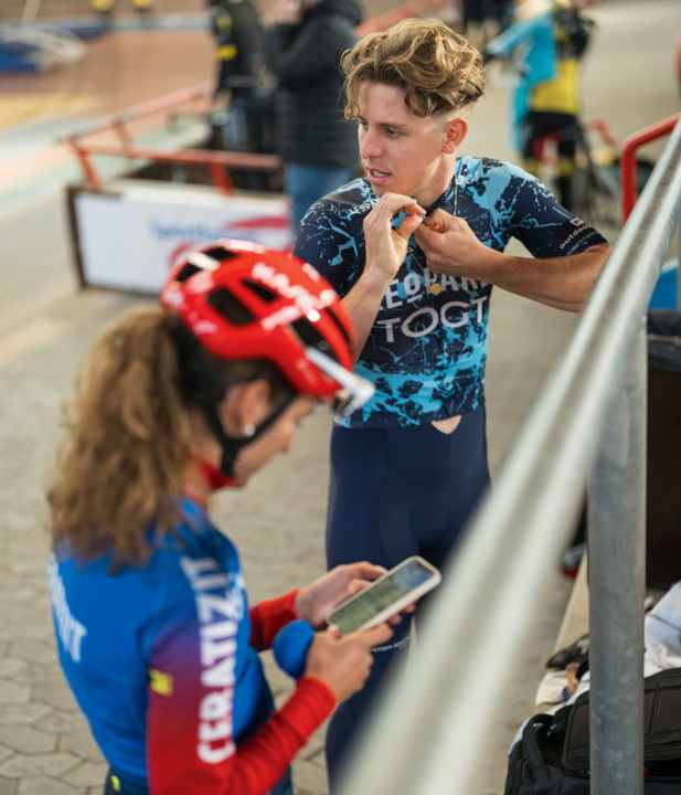 Determined: Brother and sister Teutenberg each want to go their own way to success in cycling.