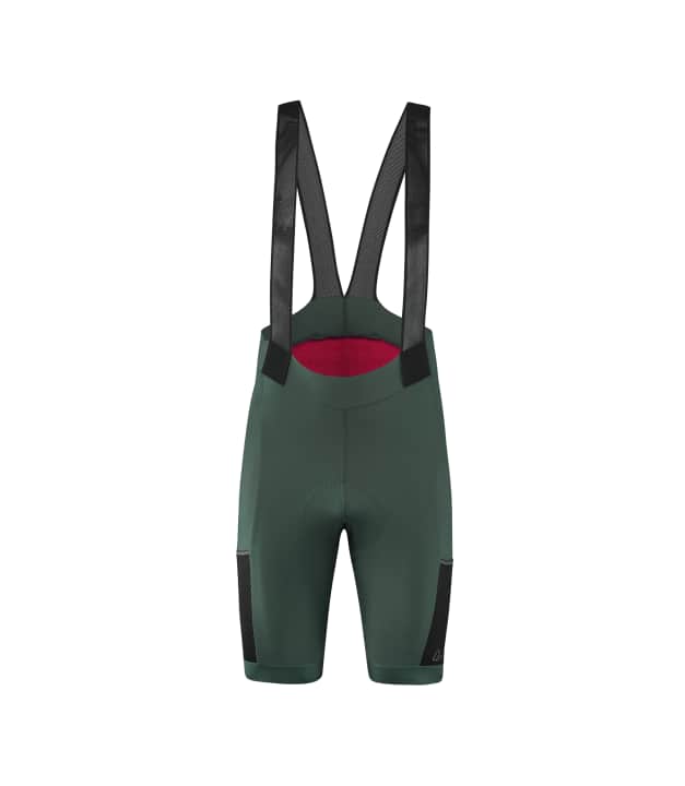 Die Bibshorts SKYS XT bietet vier Taschen und ein Sitzpolster für lange Distanzen.