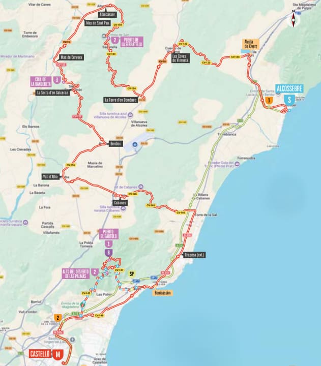 The route of Stage 6 of the 2026 Vuelta a España