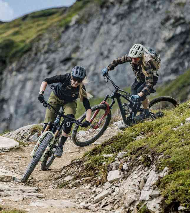 New descents: The trails of Flims Laax Falera have been extended above the tree line for enduro biking.