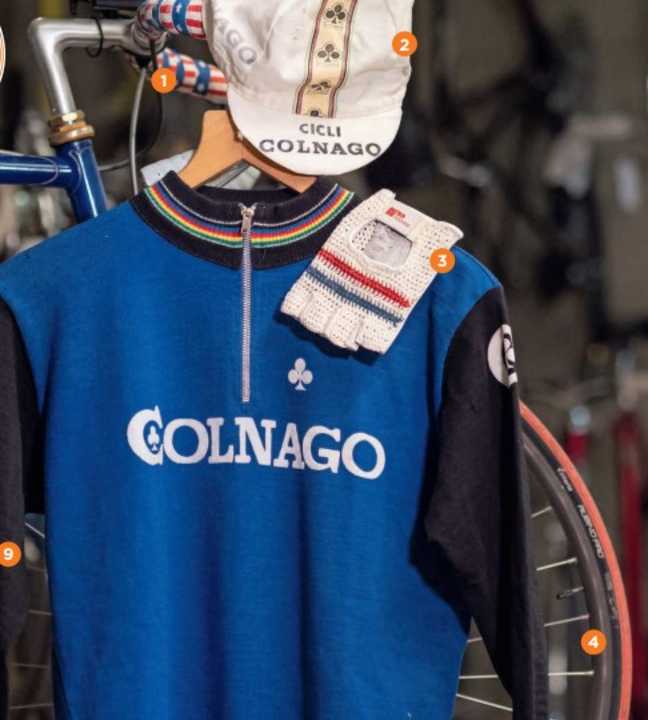 Retro on the road bike - stylish equipment