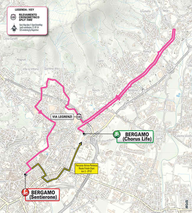 La 1ère étape sur la carte