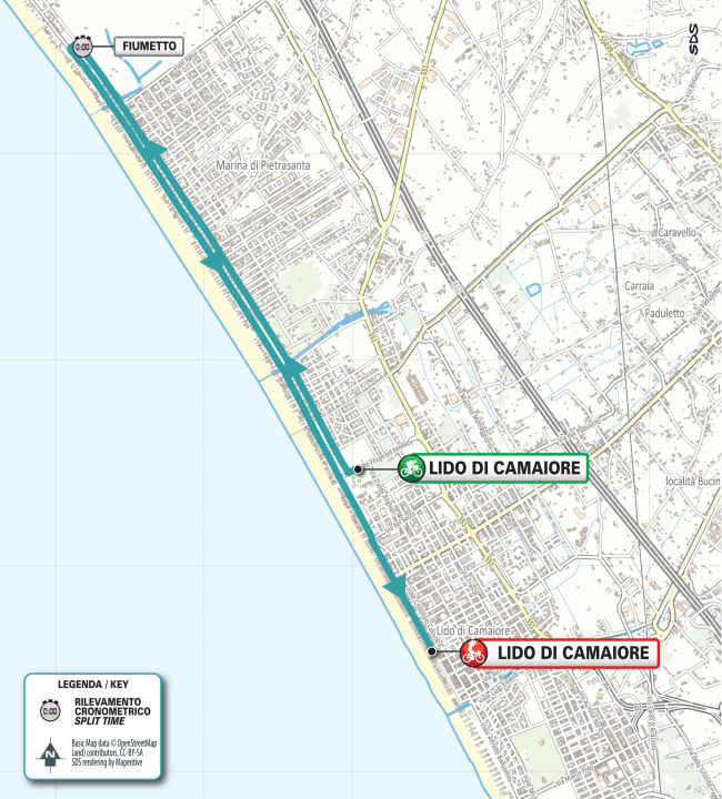 The 1st stage on the map