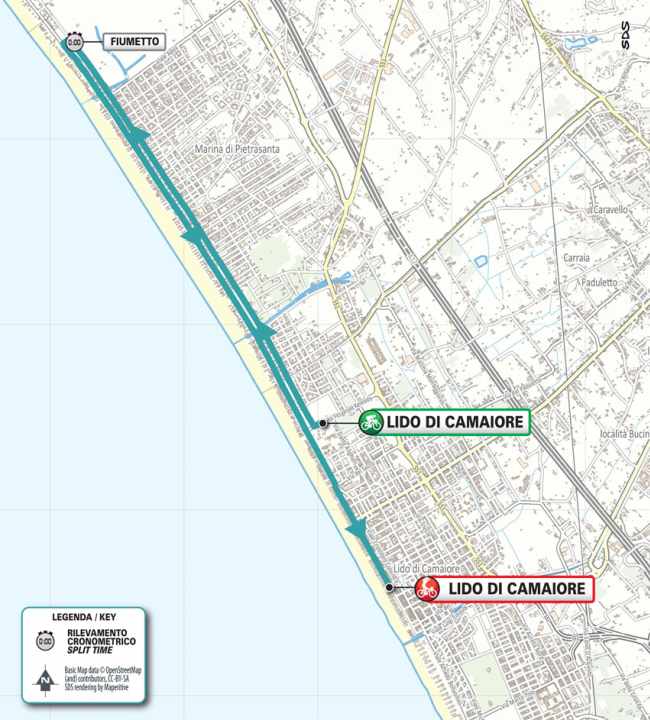 The 1st stage on the map