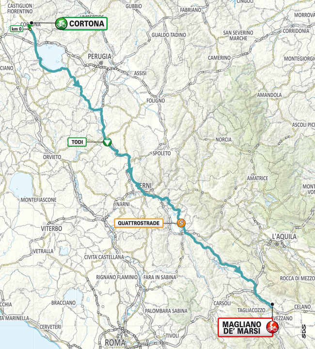 La 3e étape sur la carte