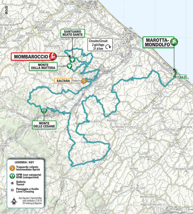 The 5th stage on the map