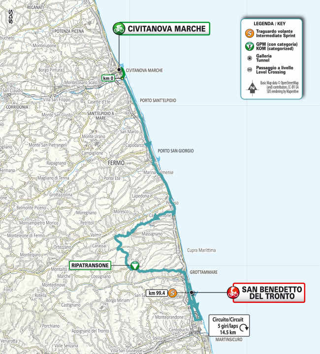 The 7th stage on the map