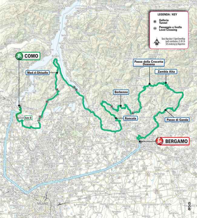Il Lombardia 2025 on the map