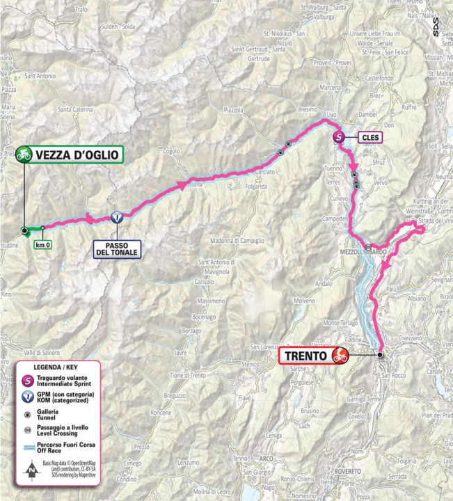 La 3e étape sur la carte