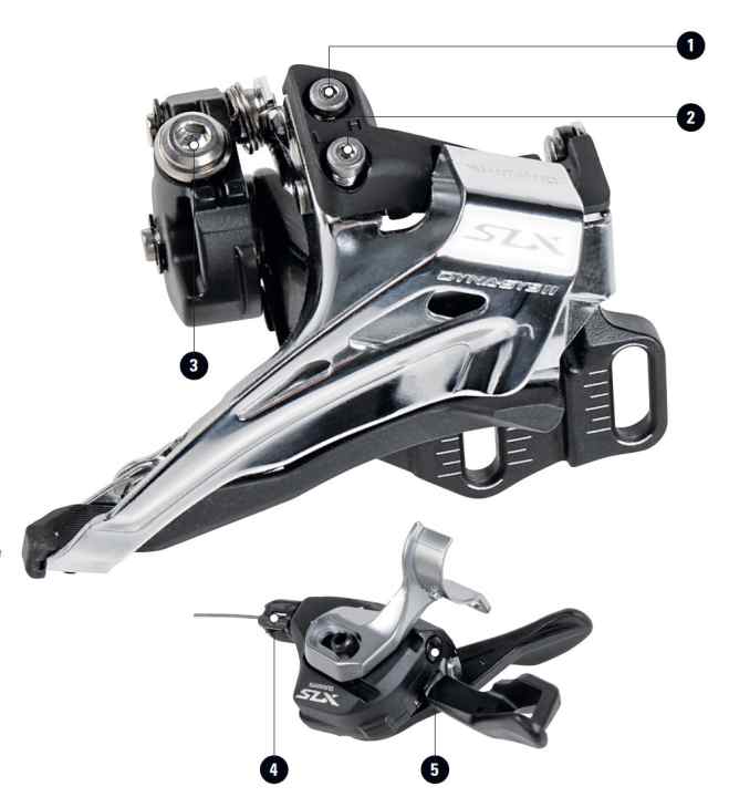 SHIMANO Umwerfer einstellen: Die Begriffe