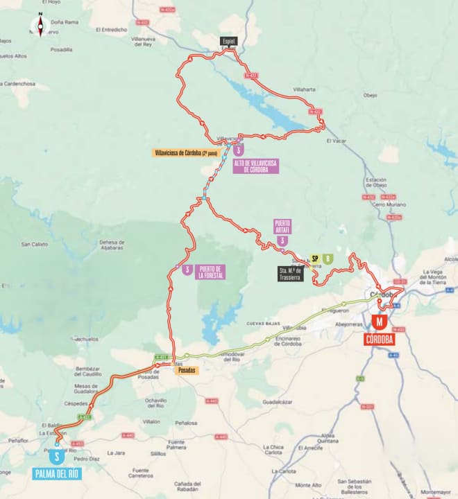 Le parcours de la 15e étape de la Vuelta a España 2026