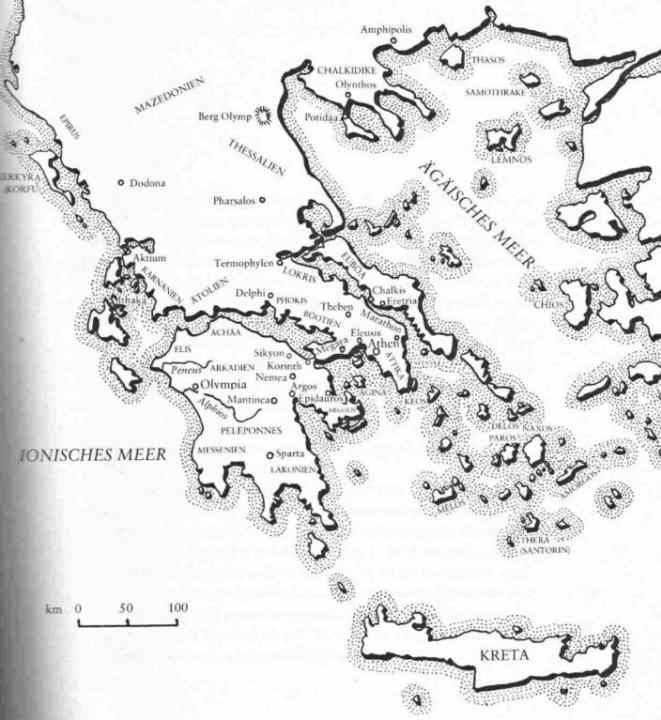   Der Olymp befindet sich ganz im Norden von Griechenland.