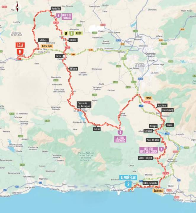 Le parcours de la 13e étape de la Vuelta a España 2026
