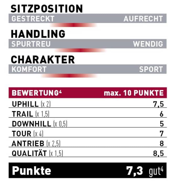 EMTB-Bewertung des Orbea Urrun