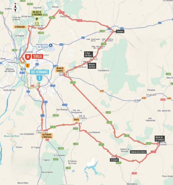Die Strecke der 17. Etappe der Vuelta a España 2026