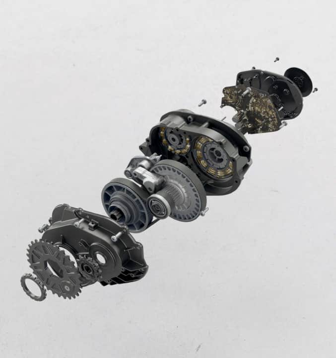 The next big hit: The combination of engine and gearbox brings advantages such as low maintenance and weight savings - in this case also a continuously variable transmission (Owuru).