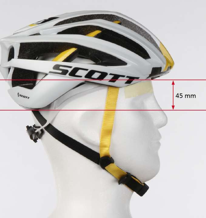 In comparison, a classic race helmet covers significantly less head area.