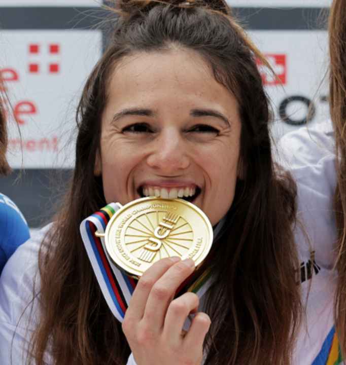 Super-G gold medallist Morgane Such
