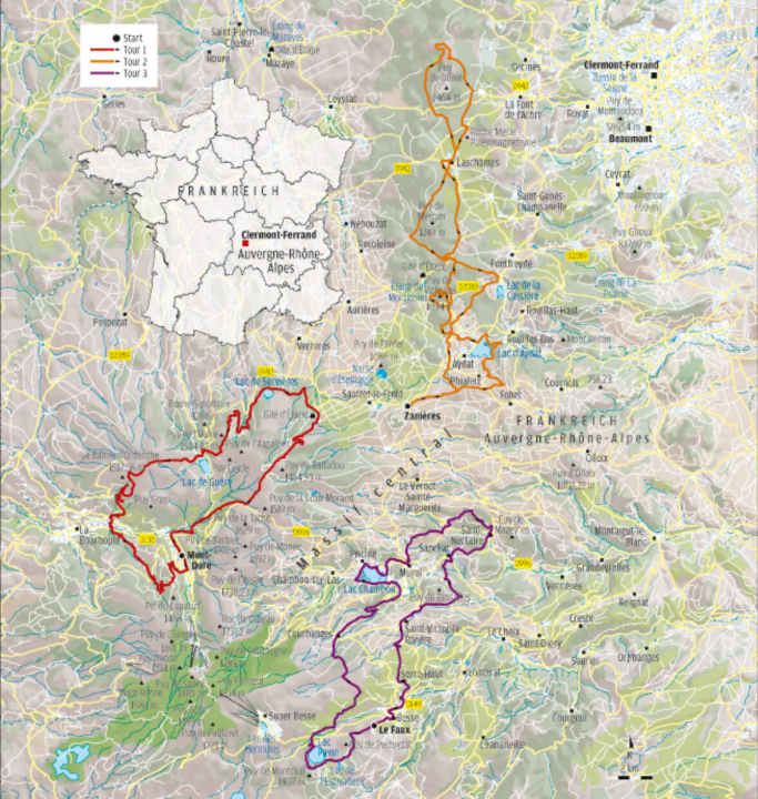 3 MTB Touren im Massif Central