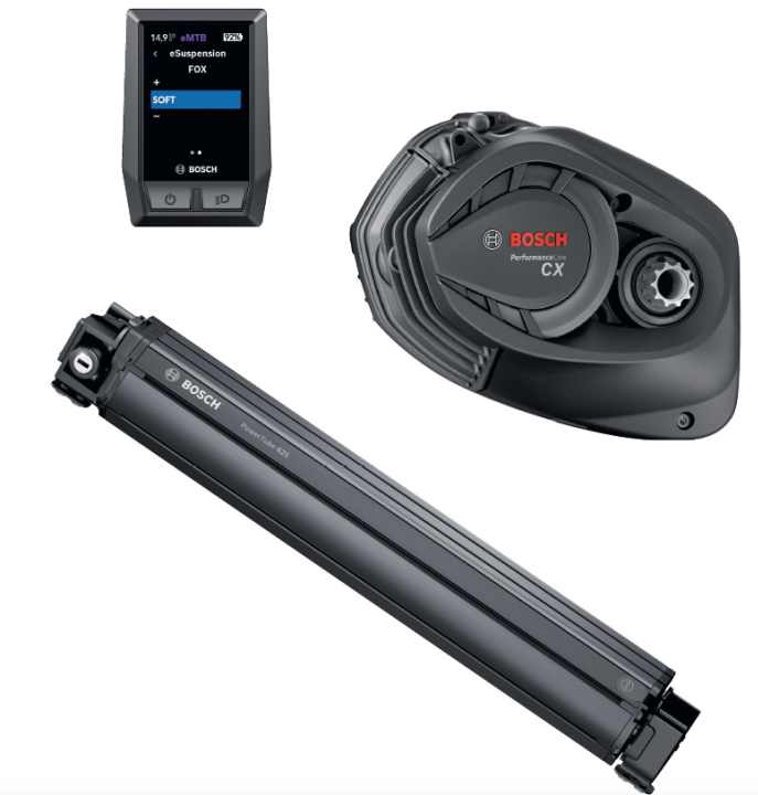   Bosch Performance CX: New motor, new battery, new display - with Generation 4 of the Performance CX system, Bosch wants to raise the bar for high-end drives. The centrepiece is the significantly slimmed-down motor, without an upstream gearbox and a 625 watt-hour Intube battery. The new Kiox display replaces the outdated Intuvia display.