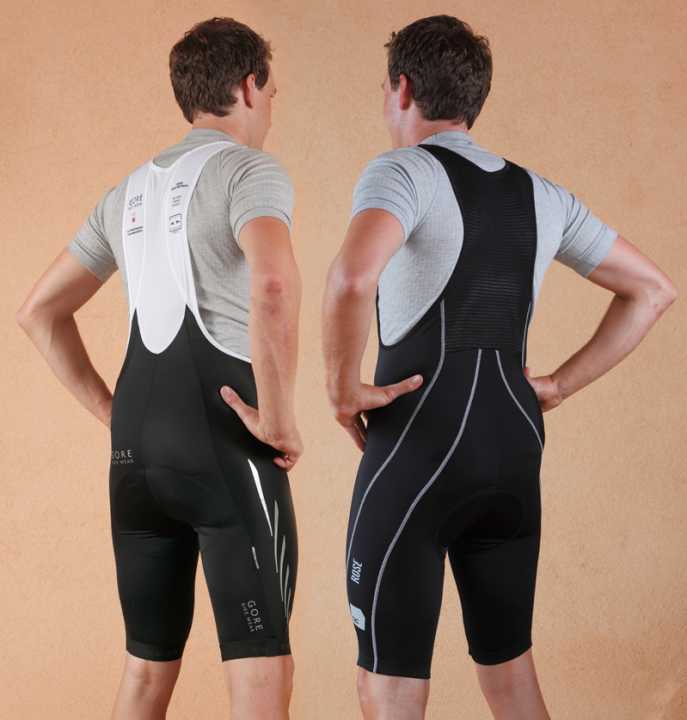   Auch das Herrenmodell von Gore (links) ist mit 200 Euro die teuerste Hose im Test. Die Rose-Hose für 60 Euro ist aber nicht so viel schlechter, wie es der Preisunterschied auf den ersten Blick signalisiert. 