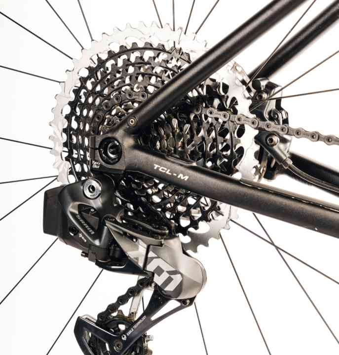 Special feature of SRAM AXS: Road bike gears can be combined with mountain bike parts