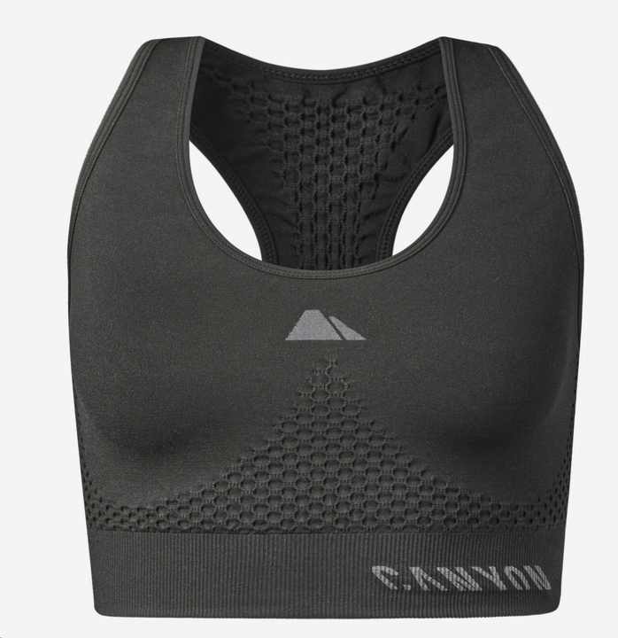 Der Liebling bei den Rennradfahrerinnen: Sitzt, hält und engt nirgends ein: der Sport BH von Canyon.