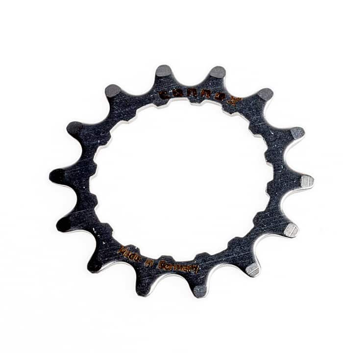   Mit kurzen Kurbeln macht ein kleineres Ritzel Sinn.  