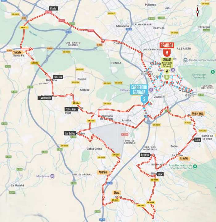 Die Strecke der 21. Etappe der Vuelta a España 2026
