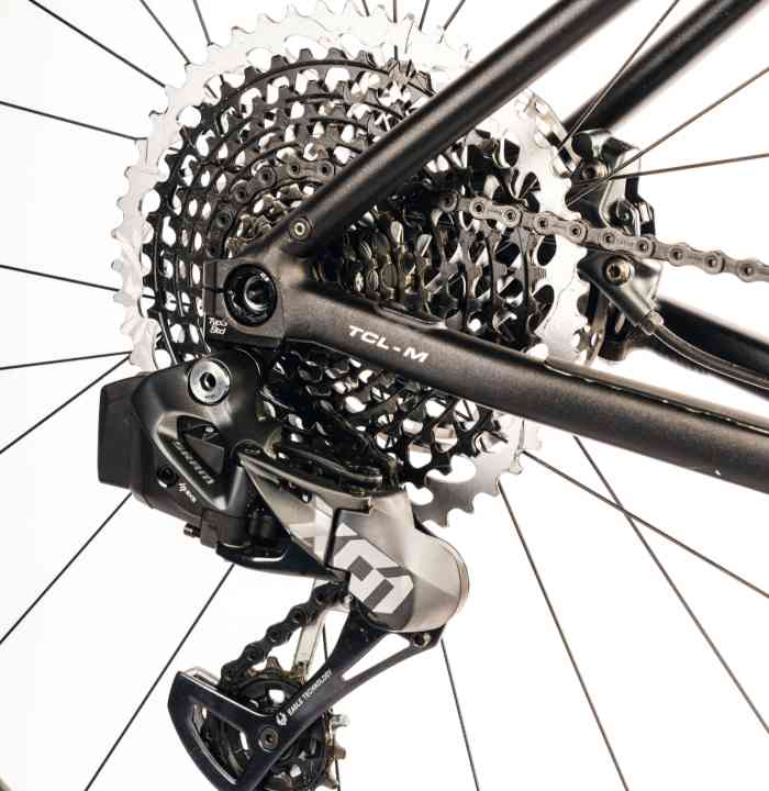 Particularité de SRAM AXS : les dérailleurs de vélo de course peuvent être combinés avec des pièces de VTT