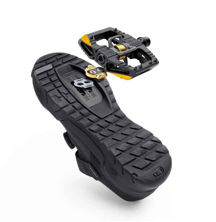   Schuh und Pedal sollen von Design und Profil her optimal aufeinander abgestimmt sein.