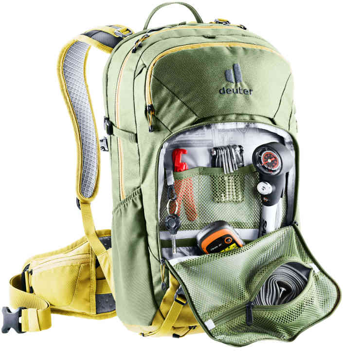 The Deuter Attack protector backpack.
