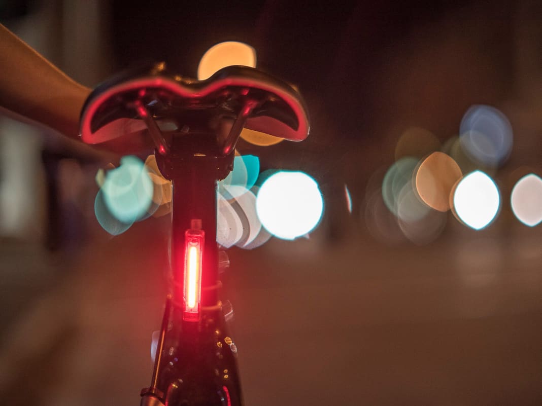 Fahrrad-Rücklicht mit gewissem Extra