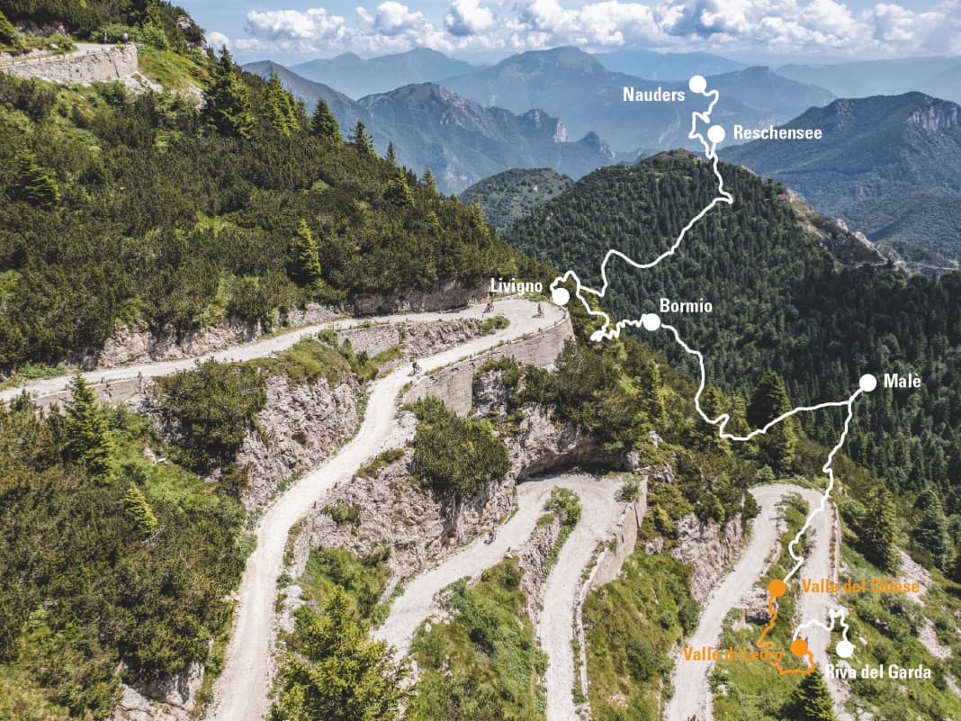 Etappe 6 der Jubiläumsroute zum Nachfahren