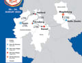 The Deutschland Tour 2025 on the map