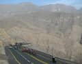 Die 3. Etappe der UAE Tour 2023 endet mit einer Bergankunft auf dem Jebel Jais