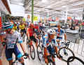 The neutral start of stage 6 takes place in a supermarket