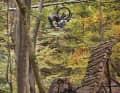 Lukas spent three years shovelling, sawing and hammering in the forest for his video edit. The result: 7+ minutes full of action on Youtunbe.