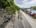 Successful symbiosis of city life and local recreation: cycle and footpaths along the banks of the Rhône.