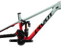 Here the colour combination red-mint.