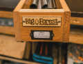 Frame building day 1: At each workstation there was a long wooden box labelled with a name. Inside: the main tubes required for the respective bicycle frame.