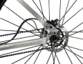 Sliding dropouts allow the Gates belt to be tensioned in combination with a singlespeed hub.