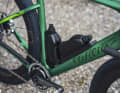 A perfect fit: the Aero bottles nestle snugly against the frame tube, but aren’t particularly practical