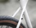 The aluminium frame of the Canyon Grizl 5 gravel bike can accommodate a luggage rack if required.