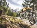 Vom Bikepark Zugspitze aus konnte man die immense Staubwolke am 22. September sehen. Aber in Gefahr waren Biker und Trails nicht.